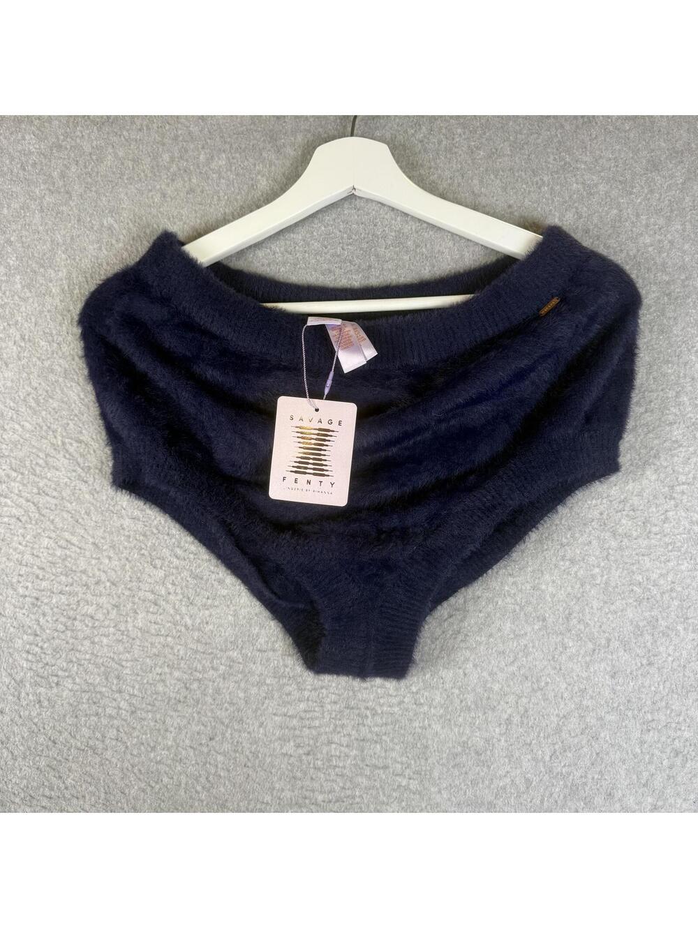 Brand New Savage X Fenty Fluff It Up Blue Booty Shorts Women's 1X Plus